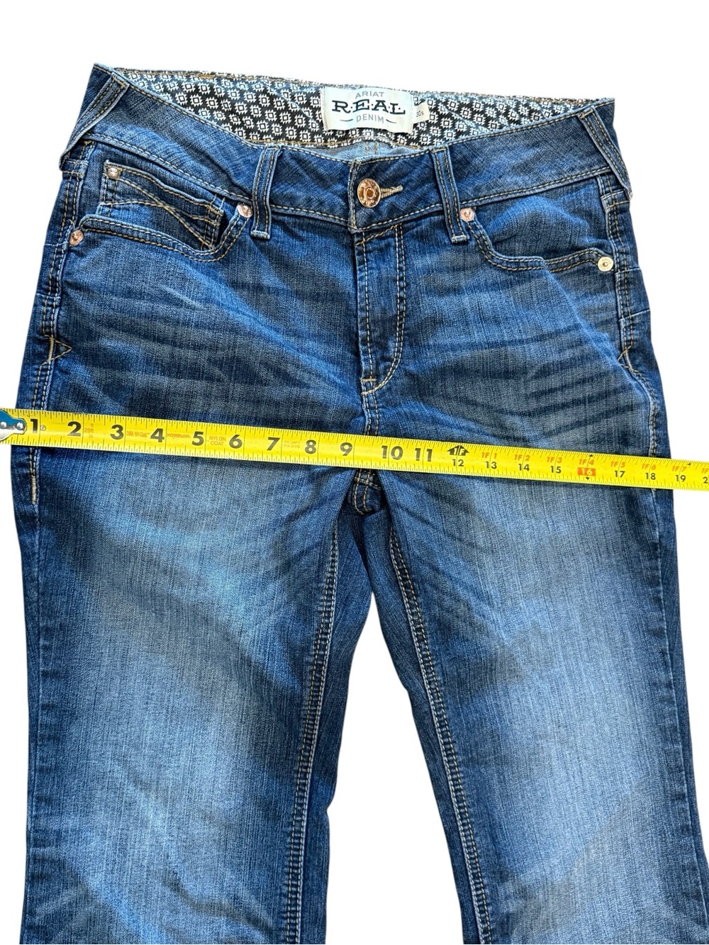 ARIAT R.E.A.L PERFECT RISE STRETCH ROSA BOOT CUT JEAN IN LITA 30 S - Picture 7 of 16
